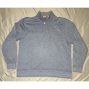 Orvis 1/4 Zip Navy Blue Heather Men’s XL Long Sleeve Pullover Sweater Outdoor